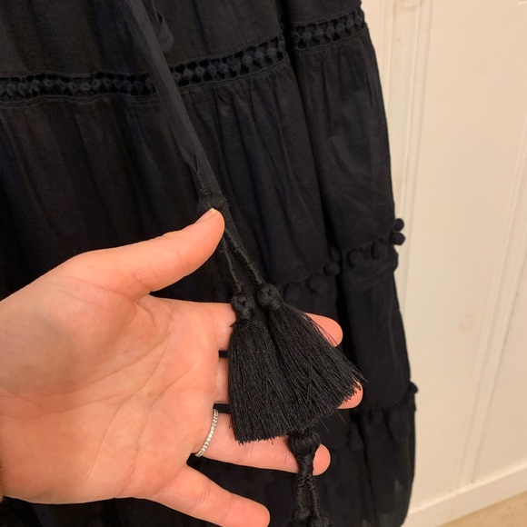 Never Worn • POINT SUR Layered Flutter Sleeve MAXI Dress - Picture 7 of 7